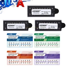 AZDENT Dental Orthodontic MIM Monoblock Brackets Braces Mini Roth MBT 018/ 022