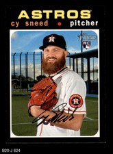 2020 Topps Heritage #624 Cy Sneed Astros RC 8 - NM/MT