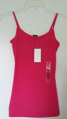 Planet Gold new pink sleeveless adjustable straps cami tank top shirt XS extra S