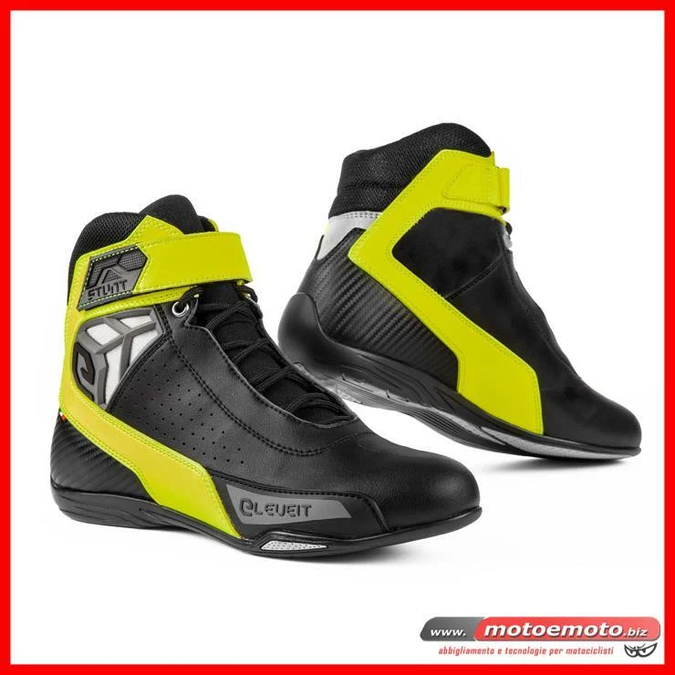 Scarpe Moto Tecniche Elevit Stunt Air Nero Giallo Protezioni eBay