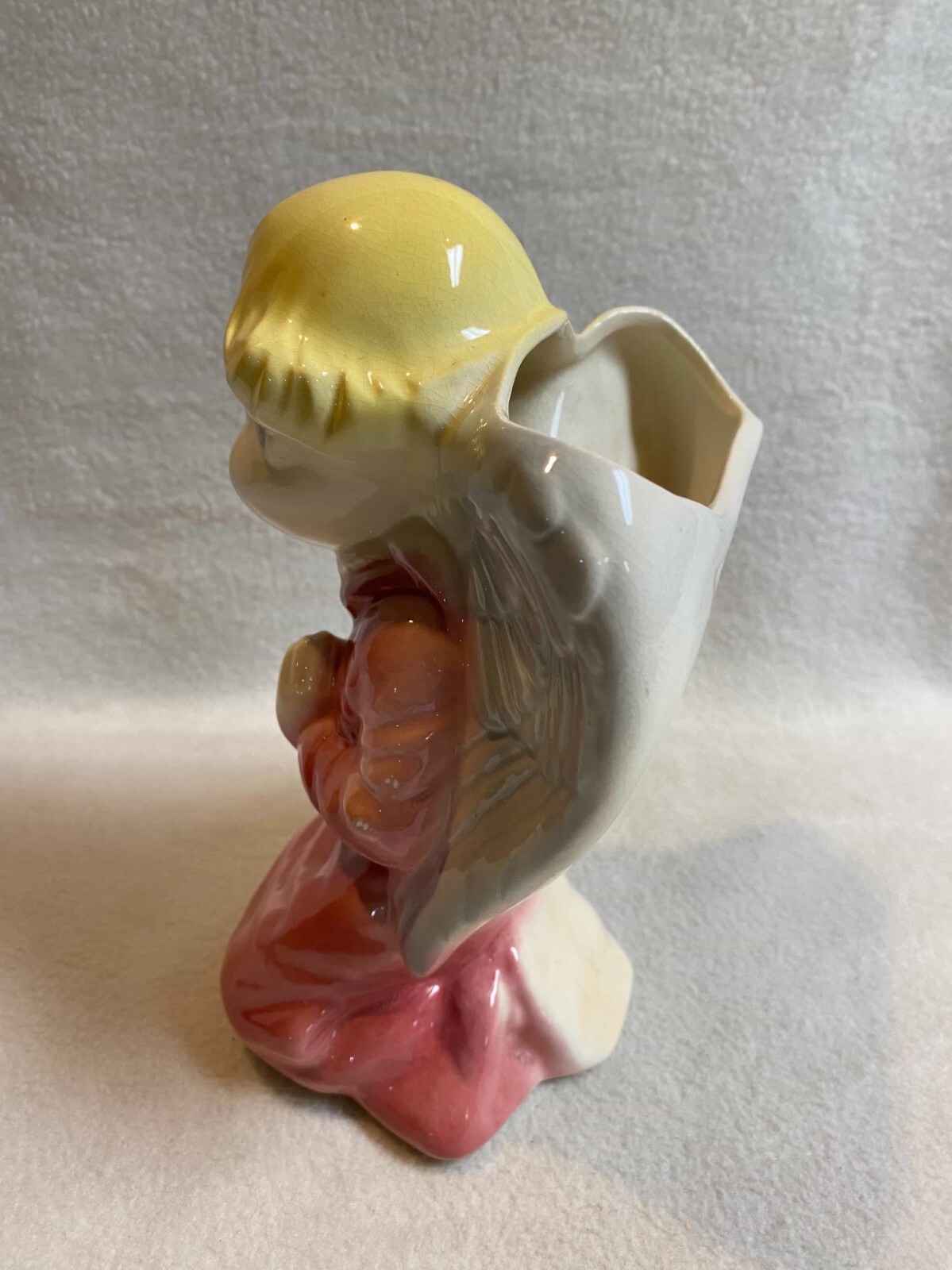 Vintage Praying Angel Wall Pocket eBay