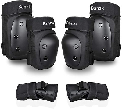 Adult Knee Pads Elbow Pads Wrist Guards for Adult Kids 6 in 1 Protective Gear Se