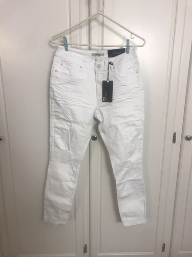 NWT Refuge Boyfriend Skinny White 