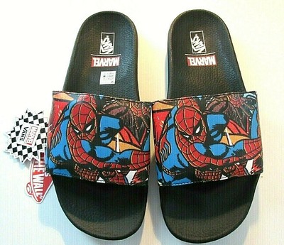 vans spiderman slides