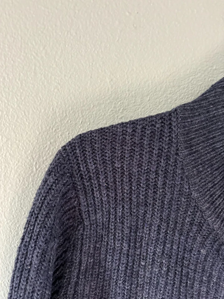 Nuevo con etiquetas Suéter Garret Scott Para Hombres Mezcla de Lana Tejido con Cable Cremallera Completa Cuello Alto Grande Foto 2 de 4