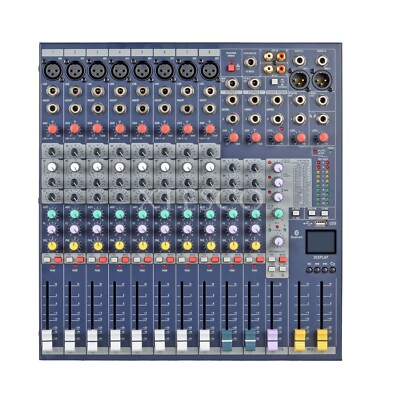 EFX8-USB Audio Mixer Mixing Console USB Interface Reverb Effects for DJ Stage