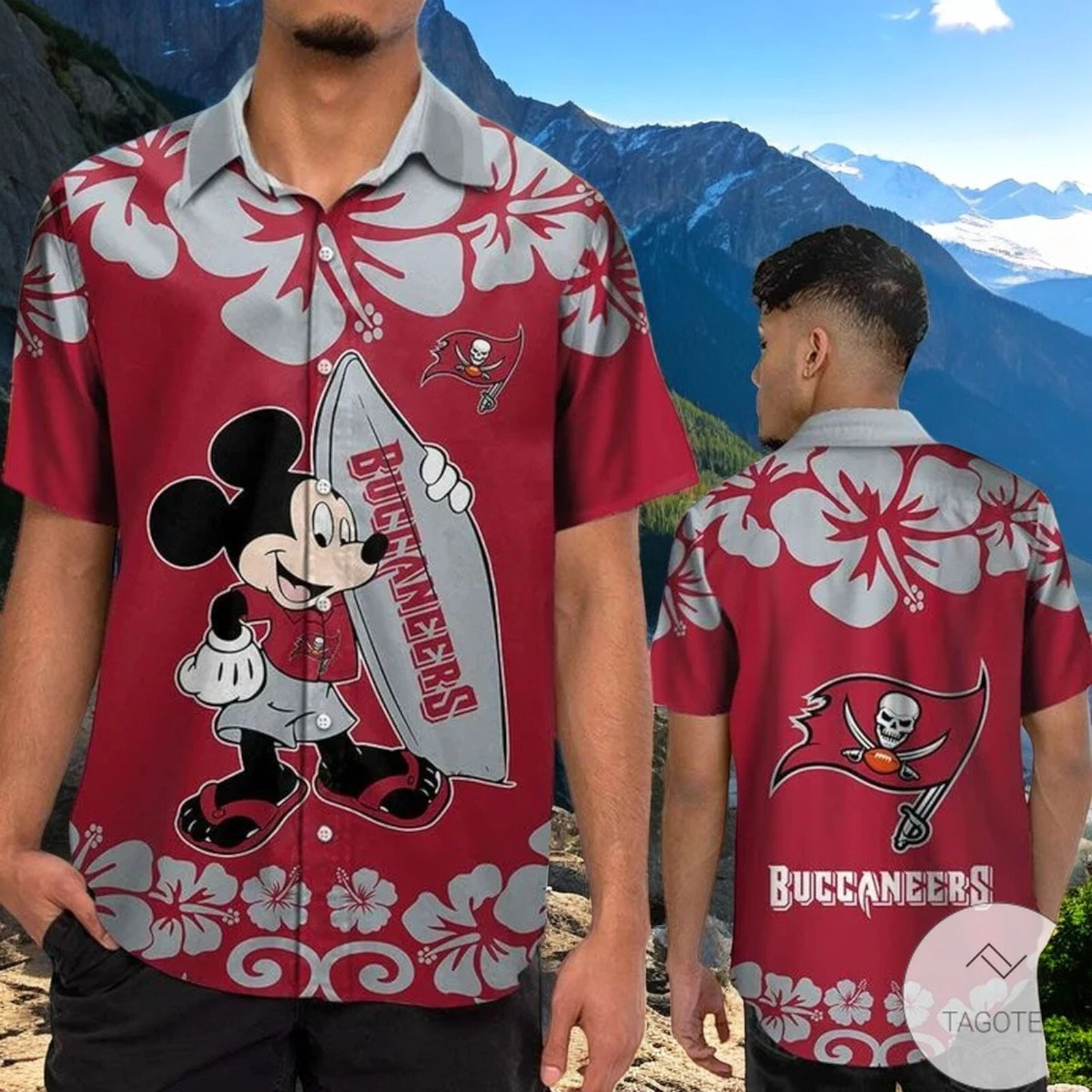 Tampa Bay Buccaneers Mickey Mouse Hawaiian Shirt