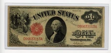 1917 $1 SAWHORSE LEGAL TENDER NOTE LARGE SIZE FR37 F/VF
