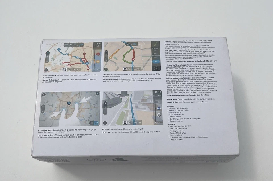 TomTom GO 500 Automotive Portable GPS Bundle Lifetime Maps 5in Touchscreen - Image 2 of 4