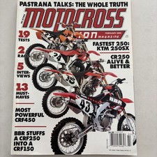 Motocross Action Magazine 2 2005 CR 250 KTM 250 SX  BBR CRF250 Vet Free Stickers