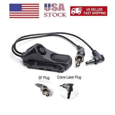 Tactical Hunting AXON Dual Button Pressure Switch SF+Crane Plug for Laser& Light