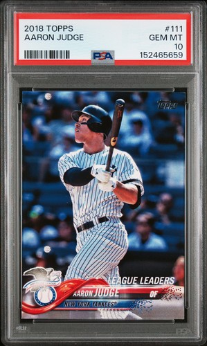 2018 TOPPS #111 AARON JUDGE ROOKIE RC PSA 10