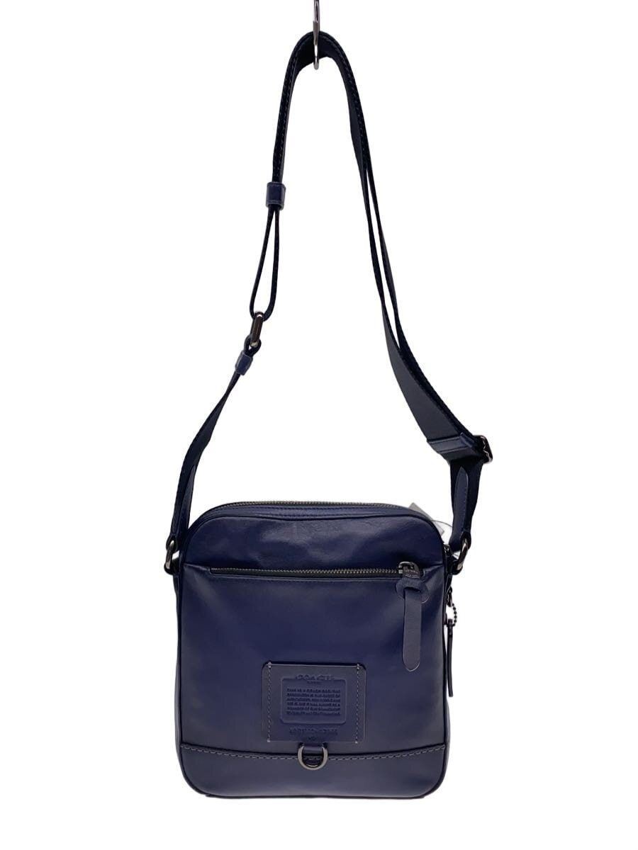Coach Shoulder Bag Leather Nvy 37965 Used