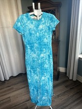 Michael Kors Long Dress Turquoise Print Small