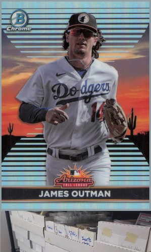 James Outman #AFLS-28 2022 Bowman Chrome 2021 AFL Fall Stars card