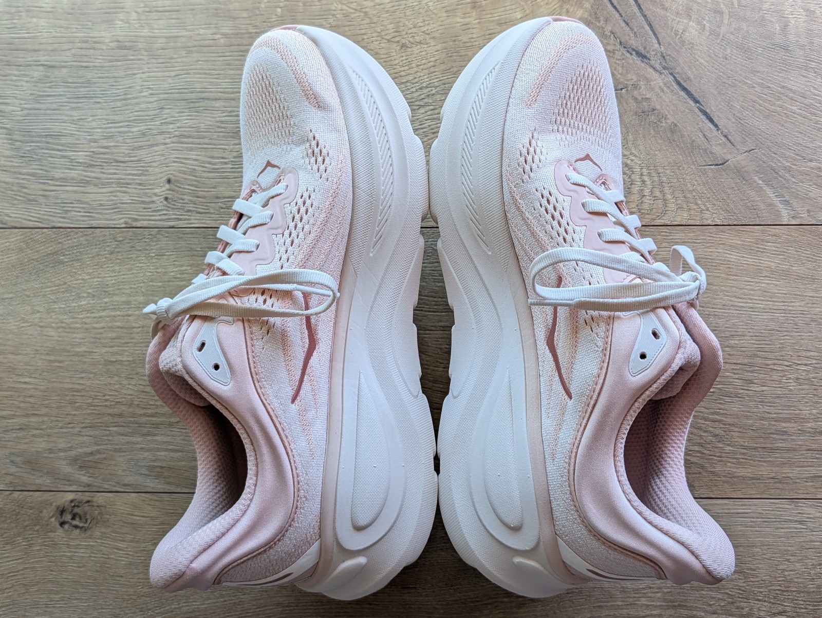 Women's 2025 HOKA Bondi 9 Rose Latte/Rose Cream Cushioned Running Shoes US 9 thumbnail 3