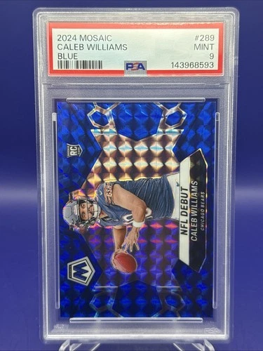 2024 Panini Mosaic ~ NFL Debut Caleb Williams #289 (RC) Blue /99