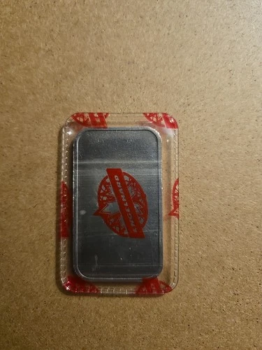 Engelhard Red Seal Maple Leaf 1 Oz Silver Bar