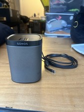 Sonos Play 1 Black Wireless Speaker With Power Cable Tested