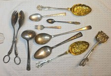Vintage Silver Plated Flatware Silverware Mixed Lot of 10
