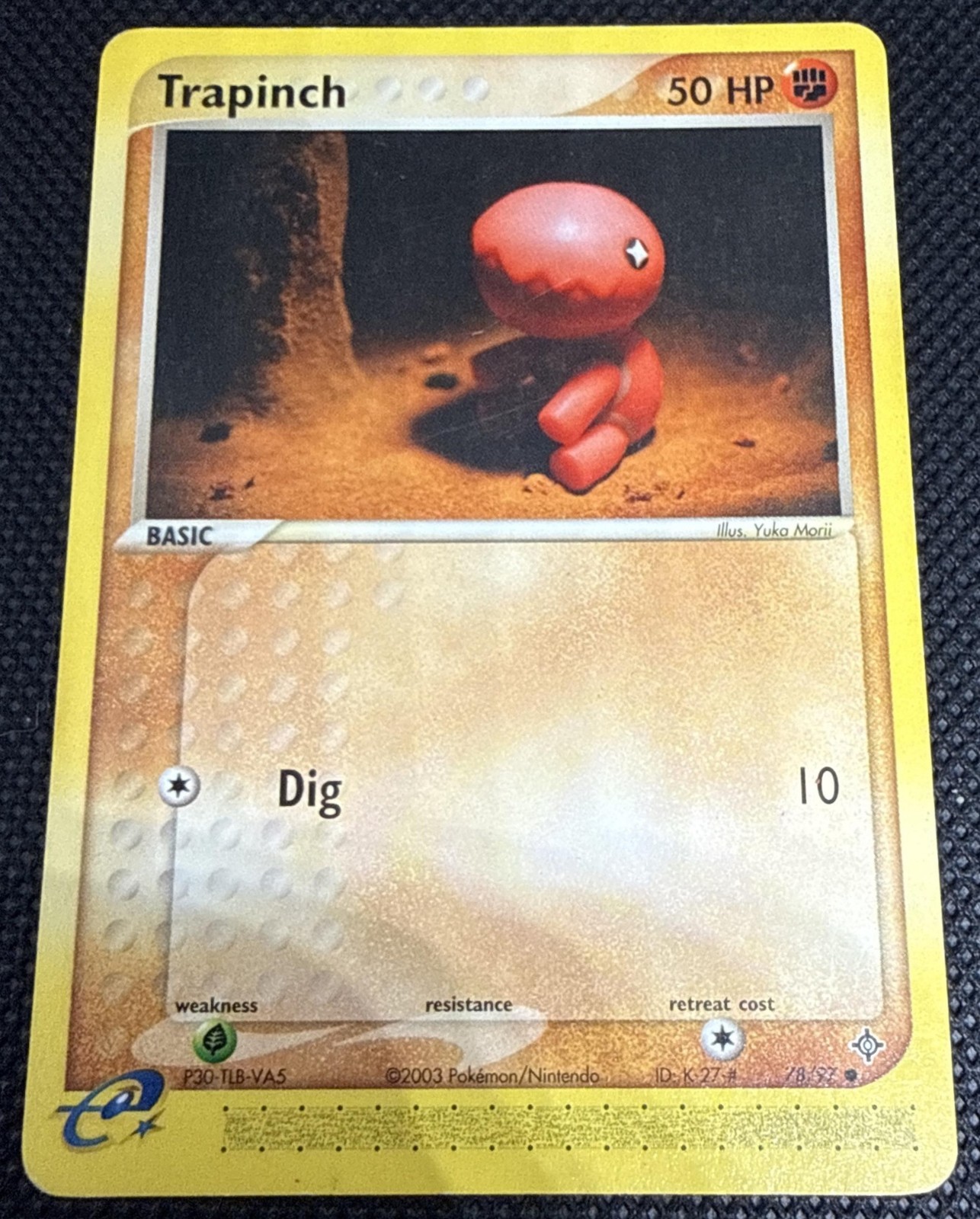 2003 Pokemon EX Dragon Trapinch #78/97 Reverse Holo