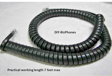 2-Pack Dark Gray Black 12Ft Iwatsu Phone Handset Cord Platinum Series 18SKTD