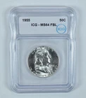 1955 Franklin Half Dollar MS64 FBL ICG