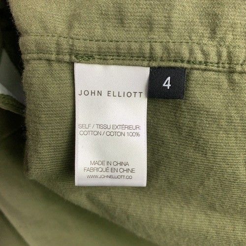 John Elliott Hemd Herren 4/XL grün Camp Kragen Baumwolle Cord lose Perlen Druckknopf - Bild 6 von 10