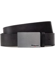 Blauer Plak belt men's black leather