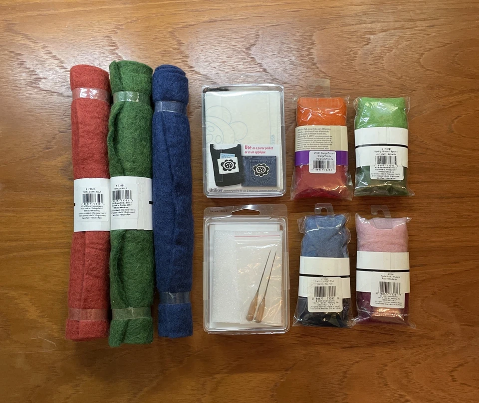 NEW Felt Works Bundle for Needle Felting, 100% Wool (See Description Details) - Image 2 of 2