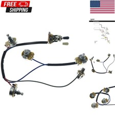 Humbucker Solderless Guitar Wiring Harness 2V2T with 500K Pots for Les Paul