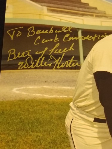 8x10 Photo No COA Inscribed Auto Willie Horton Detroit Tigers - Picture 2 of 2