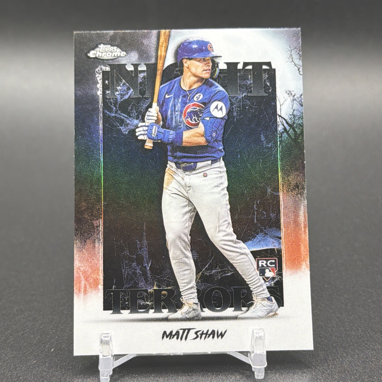 2025 Topps Chrome Update Series - Night Terrors Matt Shaw #NT-20 (RC)