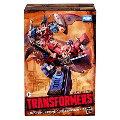 Transformers Timelines Hearts of Steel Comic Edition Optimus Prime & Starscream