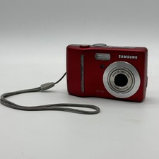 Samsung Digimax S730 7.2 MP Digital Camera Red For Parts Repair