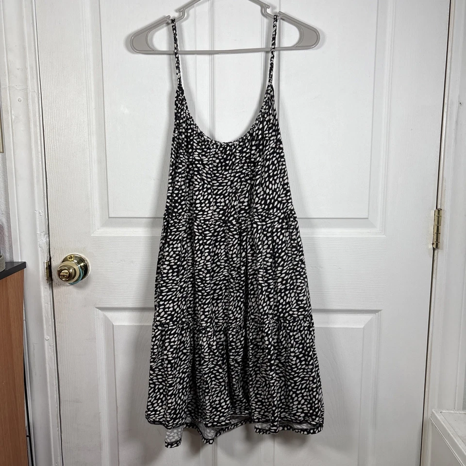 Vestido sin mangas Old Navy con capas a lunares para mujer 2XL Boho XXL clásico preppy grunge Foto 2 de 4