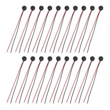 20Pcs Electret Microphone Condenser Pickup 4mm Pickup with 50mm Wire 58dB