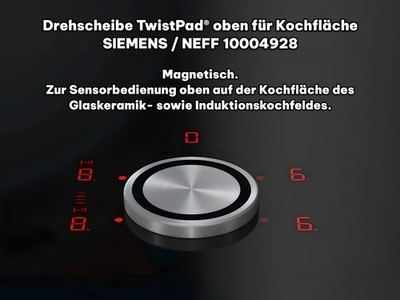 Original Bosch Neff TwistPad Flat 10004928 636170 Knebel Magnet Drehgriff Regler