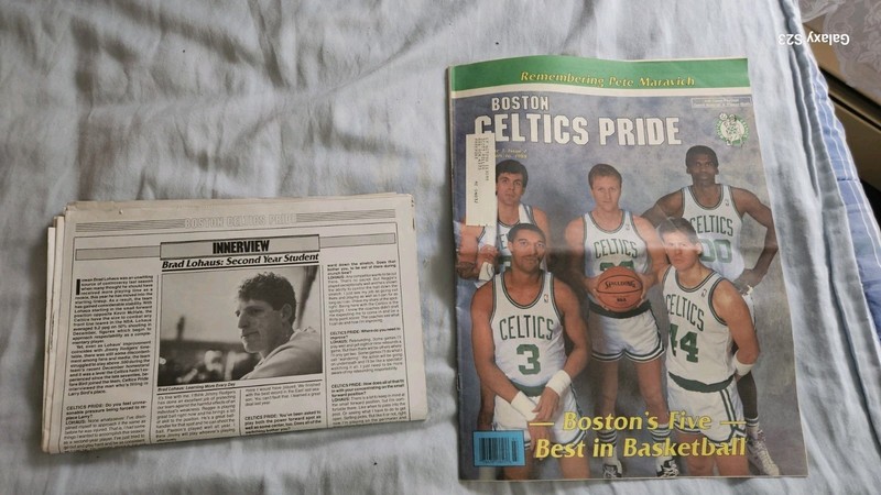 Boston Celtics Pride Magazine 1988 Larry Bird Pete Maravich NBA Basketball