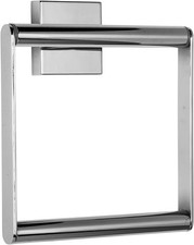 Croydex Flexi-Fix Chester Towel Ring, Metal, 168 x 153 x 58mm, Silver