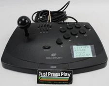 Sega Saturn OEM Arcade Stick Controller 80112 w/ Extension Cable Tested/Working