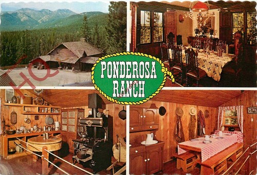 Ansichtskarte, Nevada, Incline Village, Ponderosa Ranch (Multiview)
