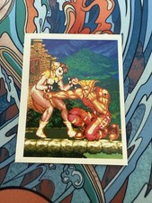 1994 Merlin Super Street Fighter II sticker Chun Li Vs Guile Capcom #68