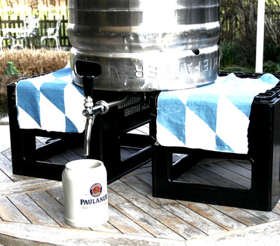 KEG Party-Bierzapfhahn -NEU-  aus Edelstahl , Über-Kopf Fassanstich, KEG-Zapfer