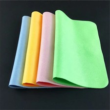 5Pcs Soft Chamois Microfiber Cleaning Cloths for Glasses Lenses Phone Screens -