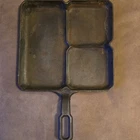 Vintage Griswold #666 Colonial Breakfast Skillet 3-Compartment Cast Iron Pan