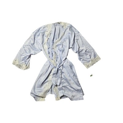 Ralph Lauren Blue Satin Robe & Slip Size: L NEW | eBay