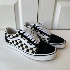 Vans Old Skool Checkerboard Sneakers Skate Shoe Unisex Womens 8 Mens 6.5