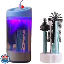 Baby Bottle Brush Set,Travel Baby Bottle Cleaner Kit,Silicone Bottle Brush wi