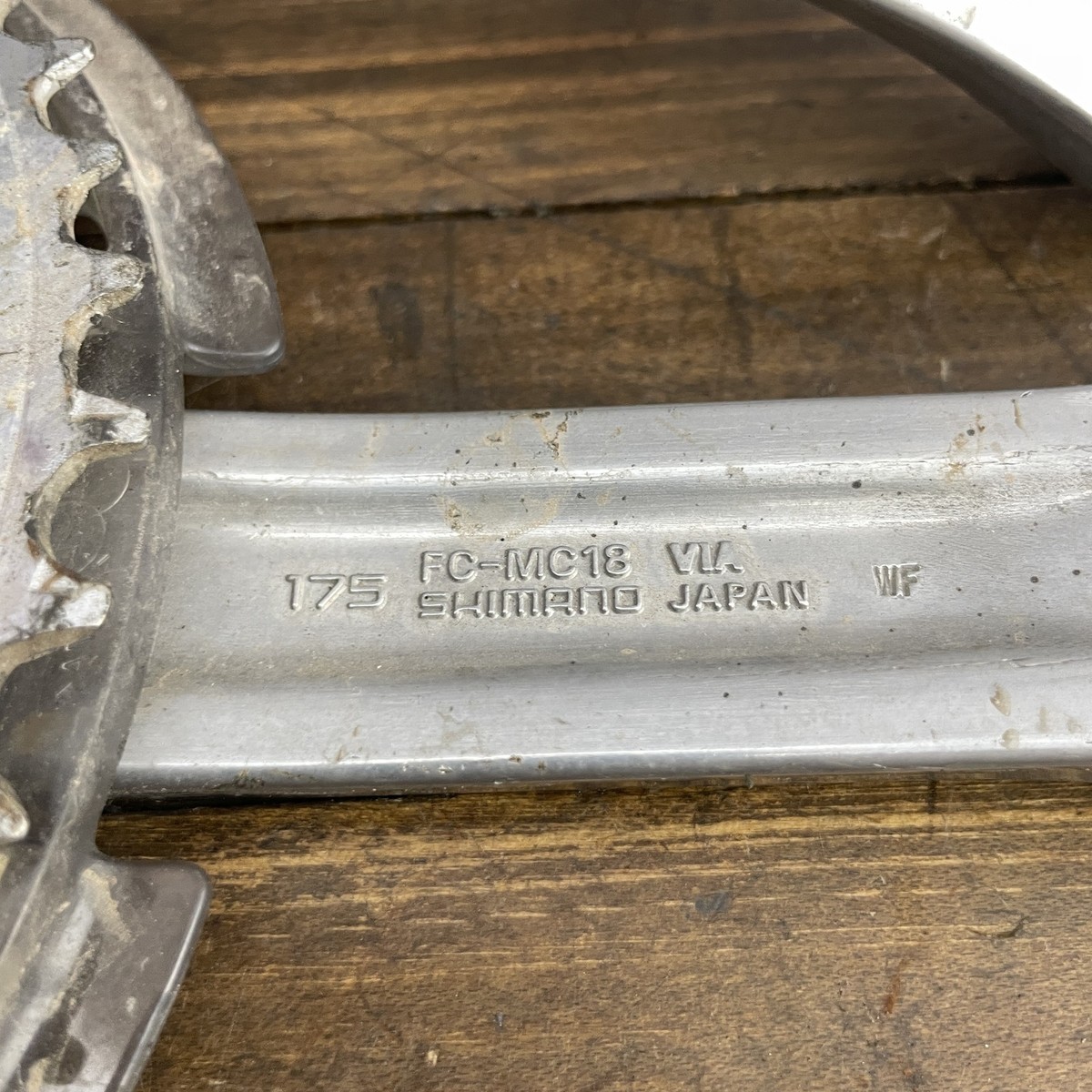 Vintage Shimano FC-MC18 Triple Crankset 175mm Japan Square Taper